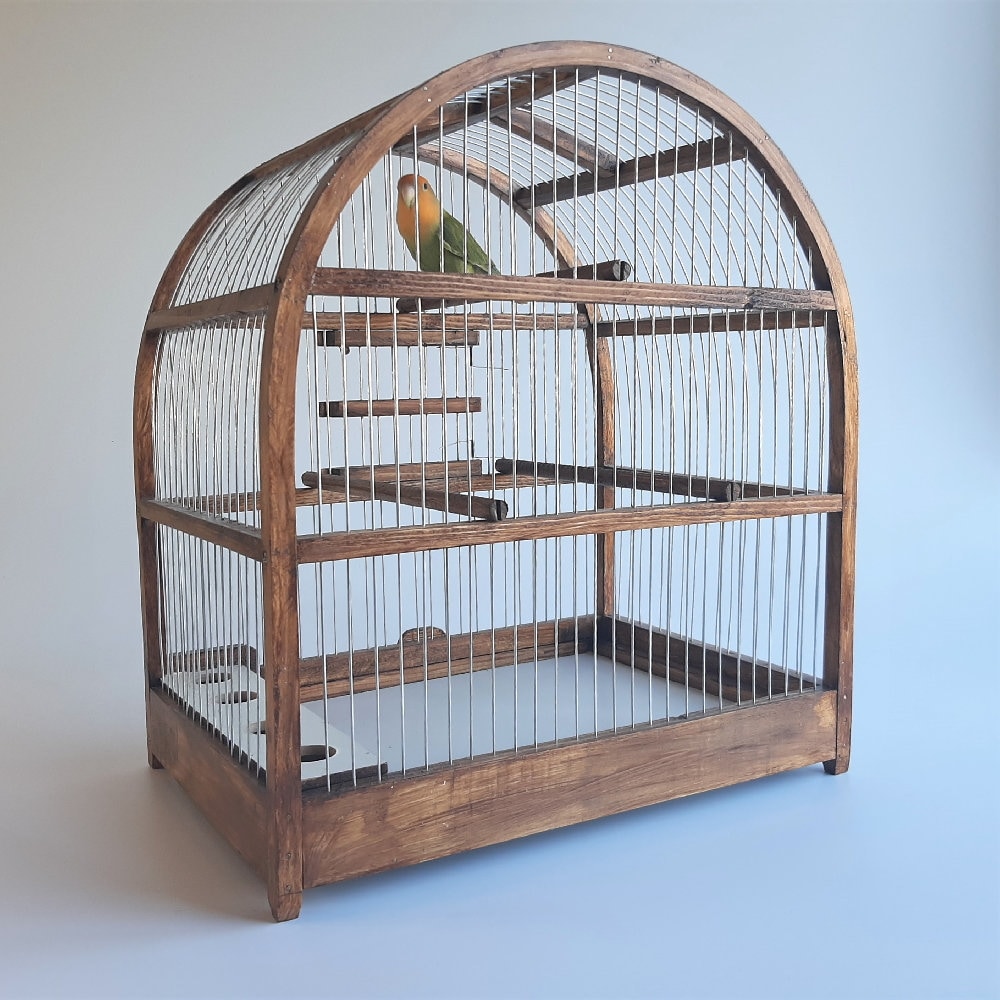 Oval Bird Cage - Brown - PadaWorks