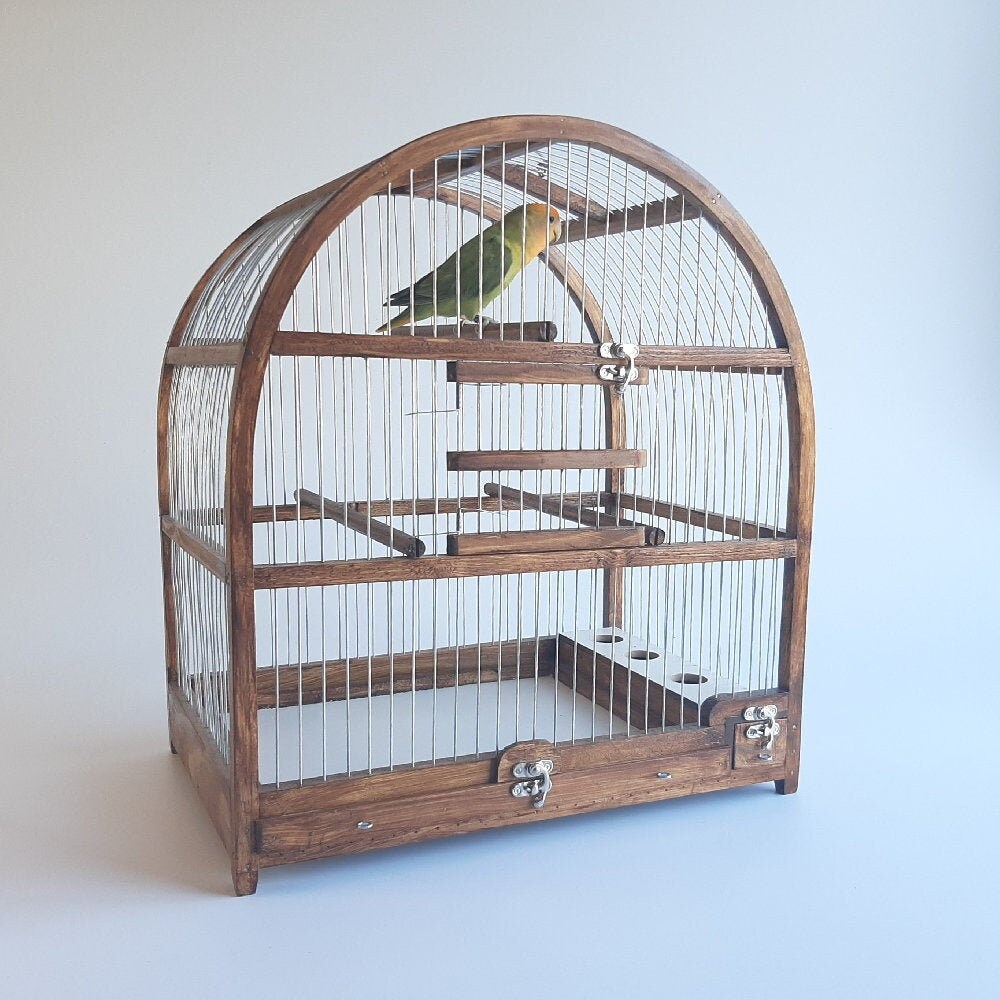 Oval Bird Cage - Brown - PadaWorks