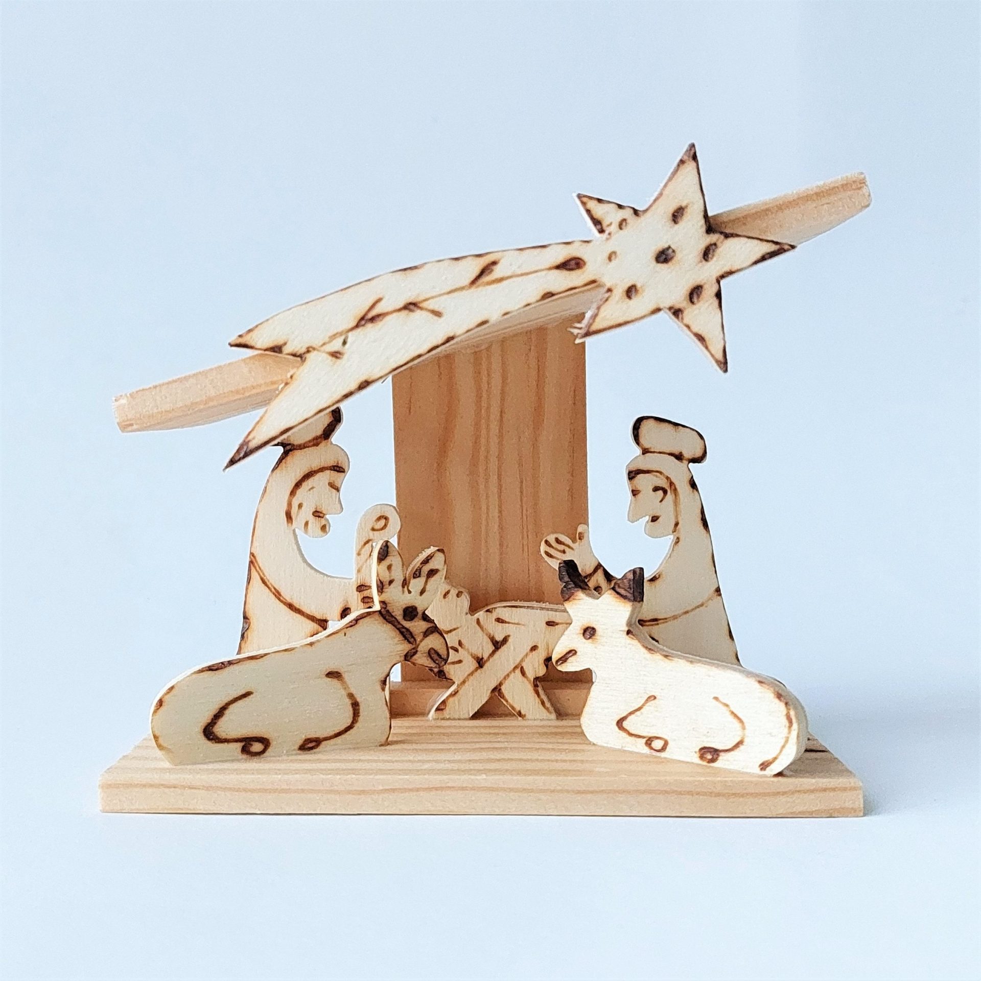 Wooden Nativity Scene - PadaWorks