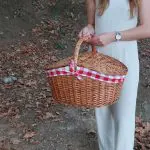 large oval picnic basket