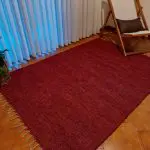 Large red wine rug