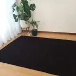 Large black rug