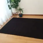 Large black rug