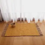 mini yellow rug