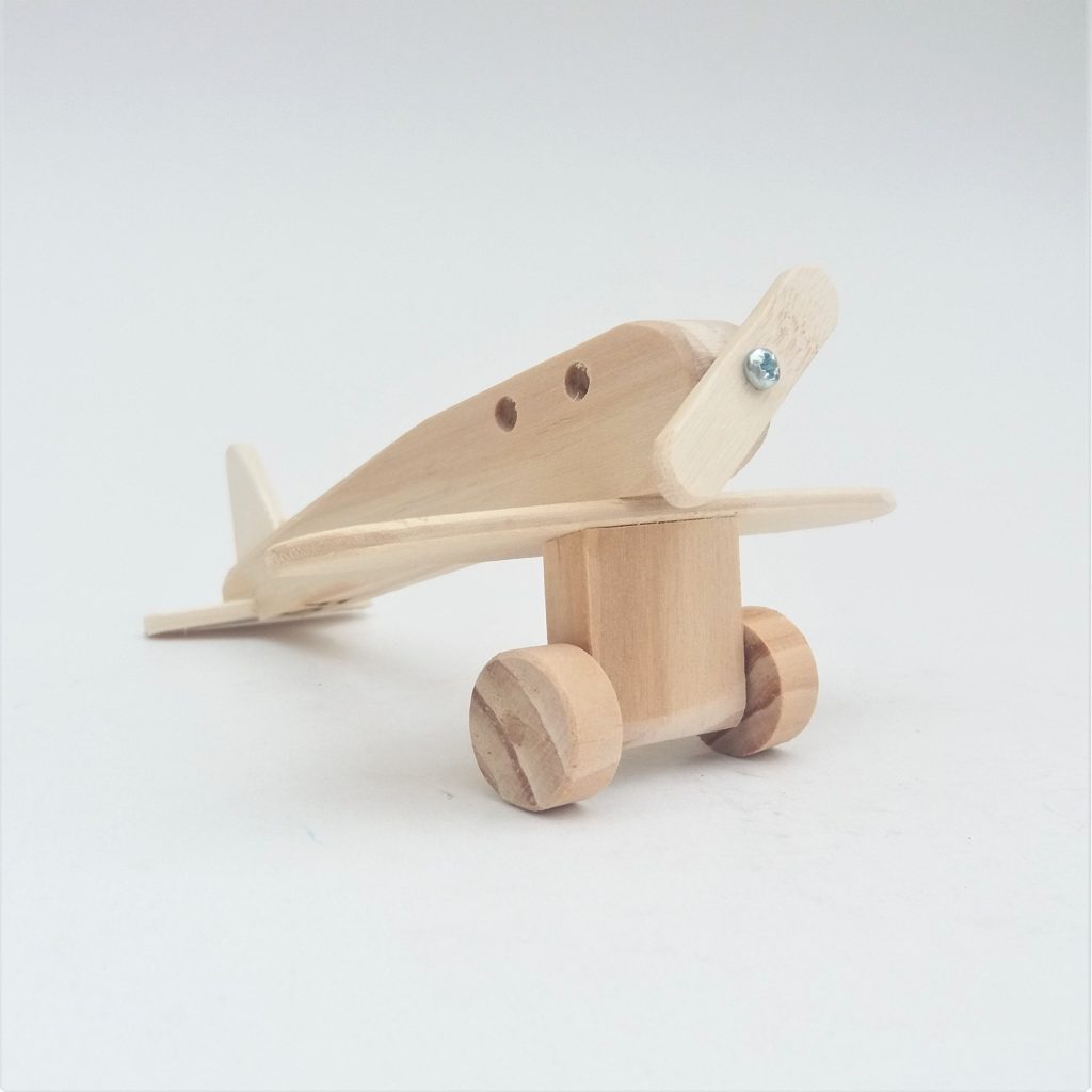 Wooden Miniature Airplane to Paint - PadaWorks