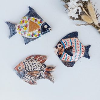 Handmade Mini Ceramic Fish Blue Fish Ceramic Sardine Fish Decoration  Handmade Ceramic Fish Hanging Decoration Fish Decor CFI -  Canada