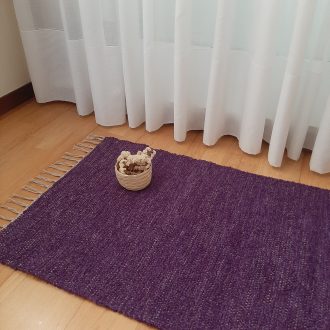 small dark purple rug