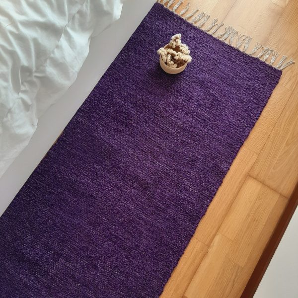 runner purple rug
