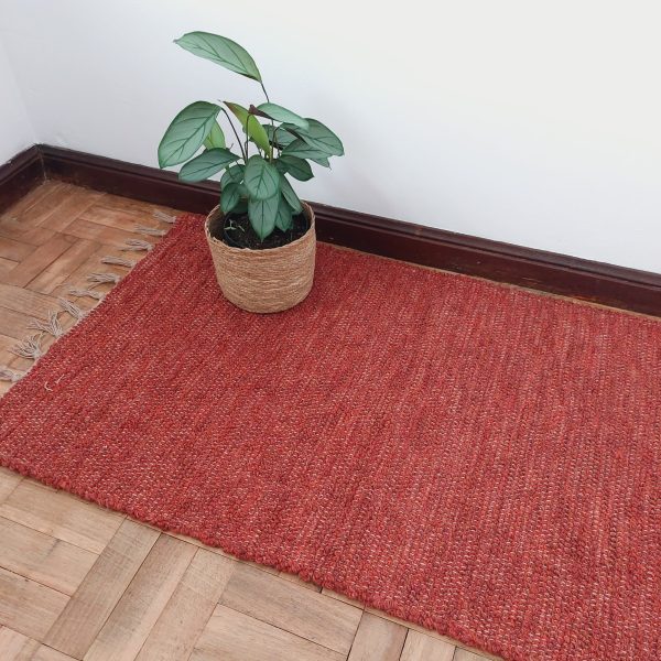 medium terracotta rug
