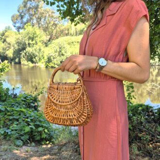 mini wicker bag