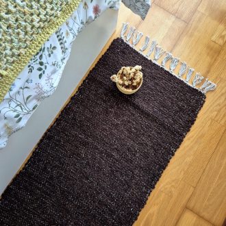 cocoa brown runner 2x6 rug