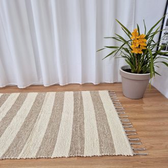 area rug cream and light brown striped rug