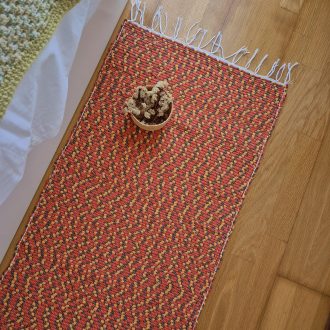 long runner orange rug