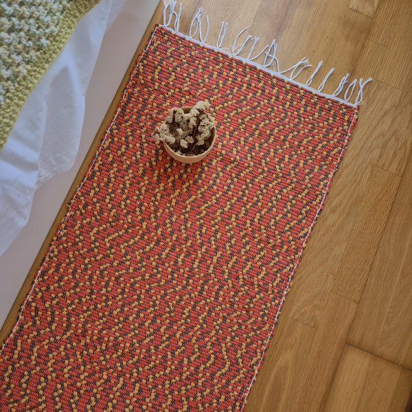 long runner orange rug