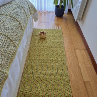 Long Runner Green Orange Blue Rug 3m